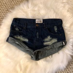 Indigo Wash One Teaspoon x Free People Bandits